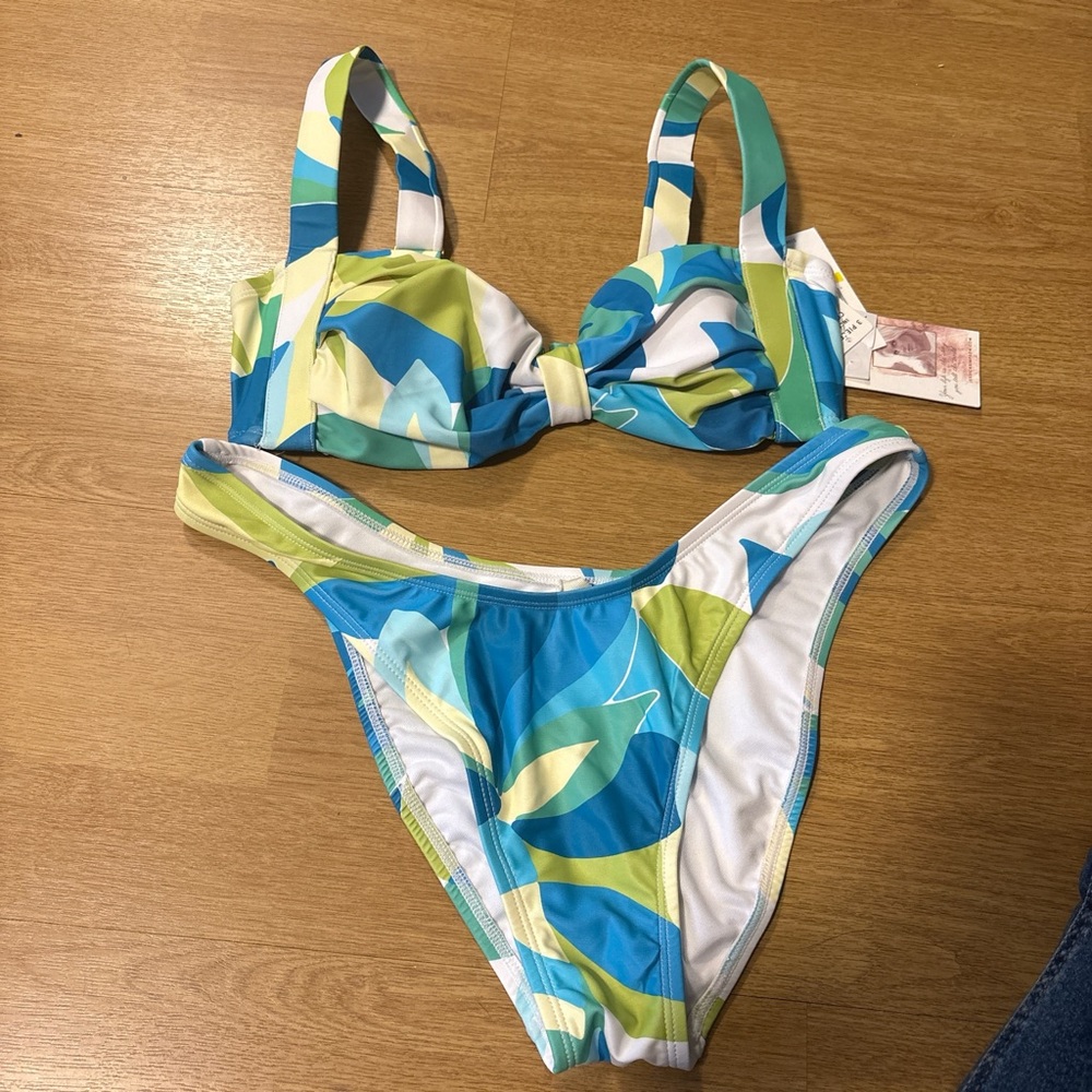 Jessica Simpson Blue and Green Bikini 3 piece’s